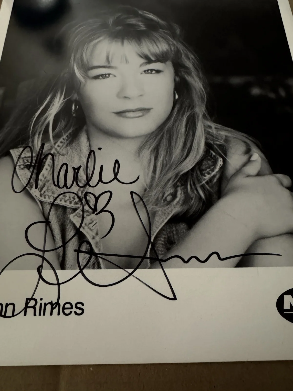 LeAnn Rimes Signed 8x10 Promo Photo Blue CD Era Autograph, изображение 2