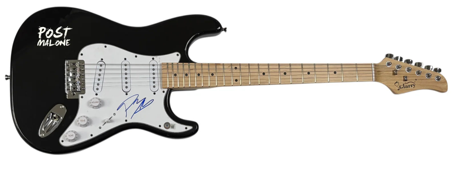 Post Malone Signed Autograph Electric Guitar F-1 Trillion Austin Post BAS COA, image 2