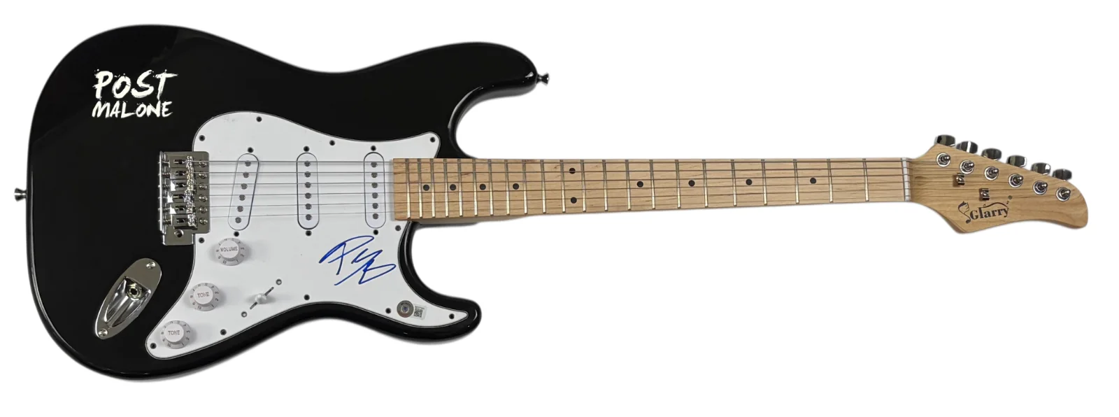 Post Malone Signed Autograph Electric Guitar F-1 Trillion Austin Post BAS COA, image 5