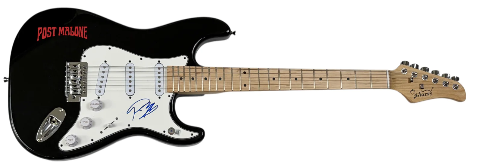 Post Malone Signed Autograph Electric Guitar Austin Post F-1 Trillion Beckett, image 2