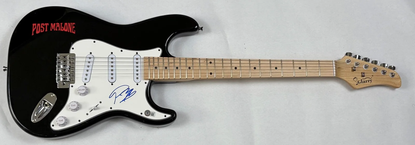 Post Malone Signed Autograph Electric Guitar Austin Post F-1 Trillion Beckett, image 3