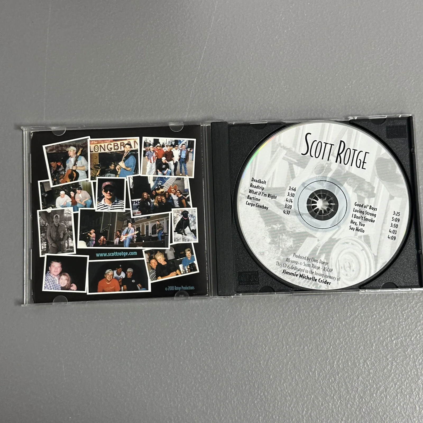 scott rotge band cd signed autographed rare, image 3
