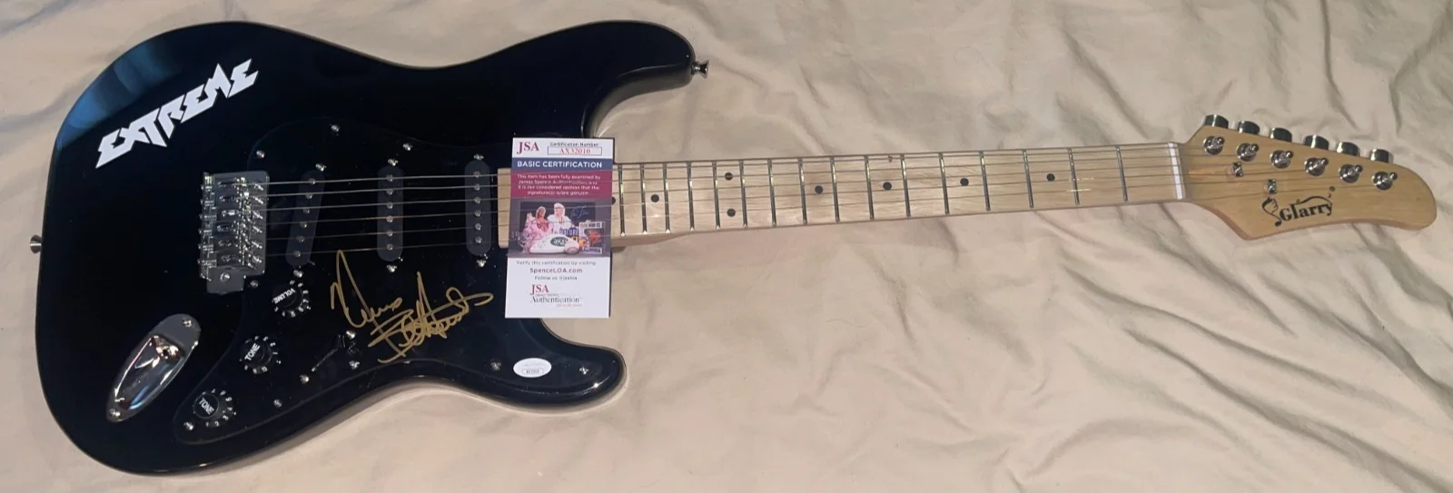 Nuno Bettencourt Extreme Pornograffitti Autographed Signed Electric Guitar JSA, изображение 3
