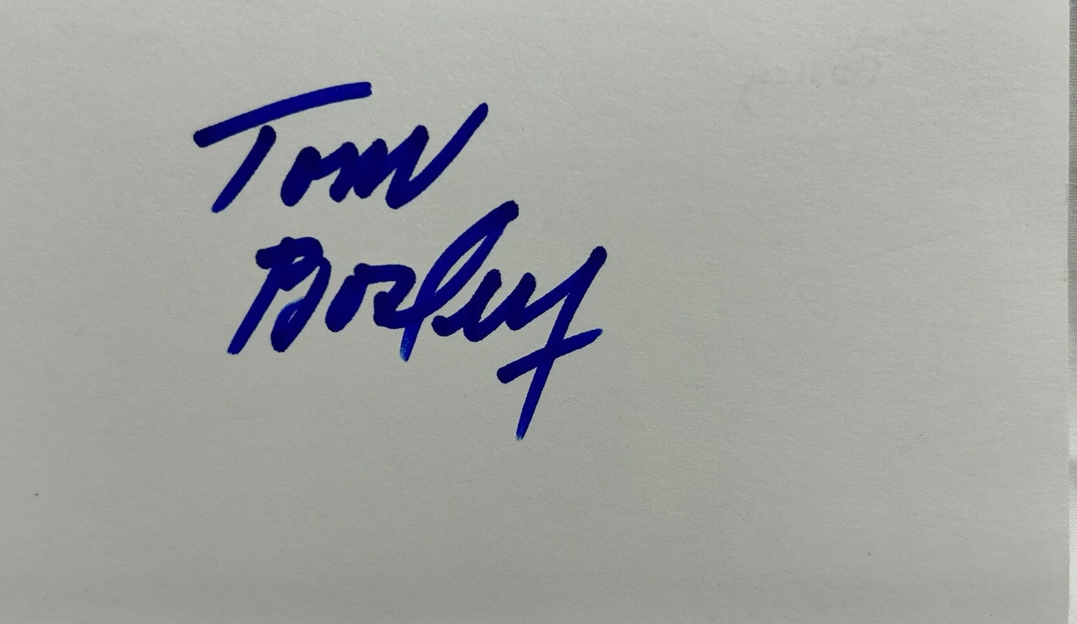 Tom Bosley — Tom Bosley American Actor TV Personality Entertainer Signature Card Original, изображение 2