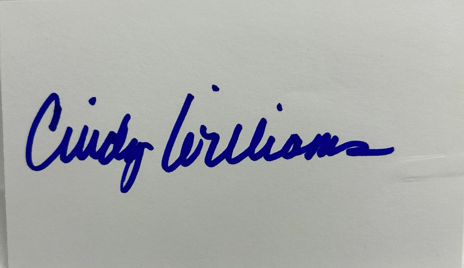 Cindy Williams — Cindy Williams American Actress Producer B/W Picture & Signature Index Card, изображение 3