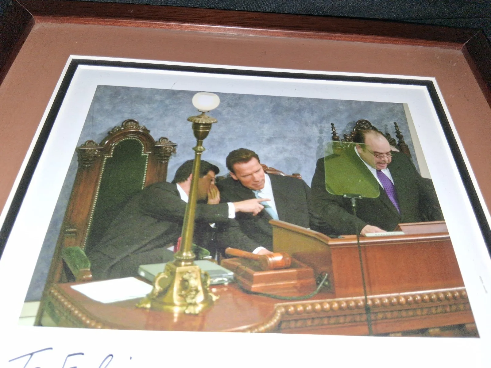 Arnold Schwarzenegger — Arnold Schwarzenegger Autograph Signed Framed California GOVERNOR to Council Mem, image 4