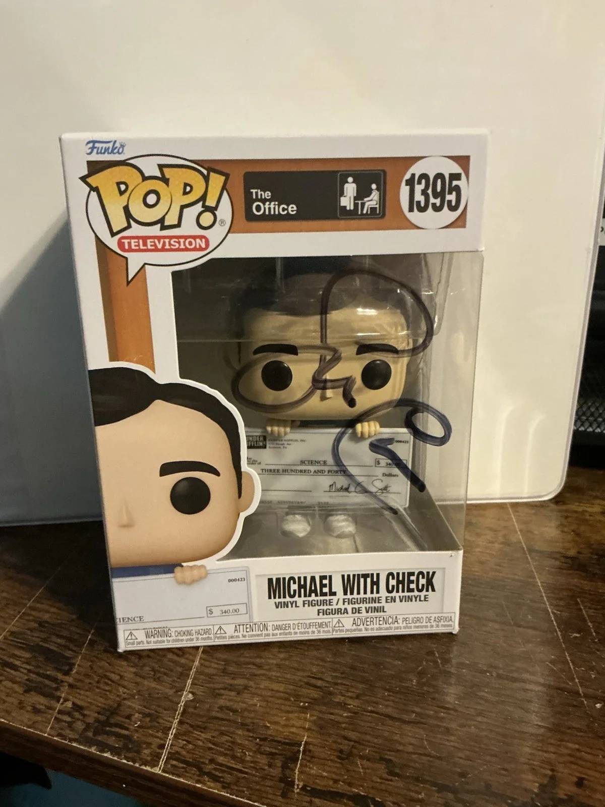 Steve Carell — STEVE CARELL SIGNED AUTOGRAPH THE OFFICE # 1395 FUNKO POP COA