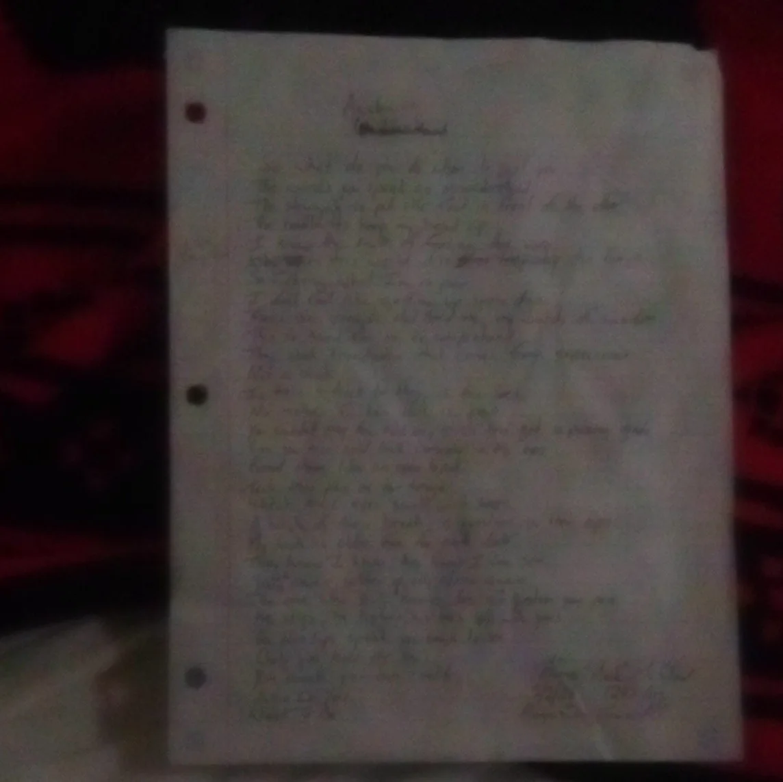 Autographed Hand written poetry., image 3