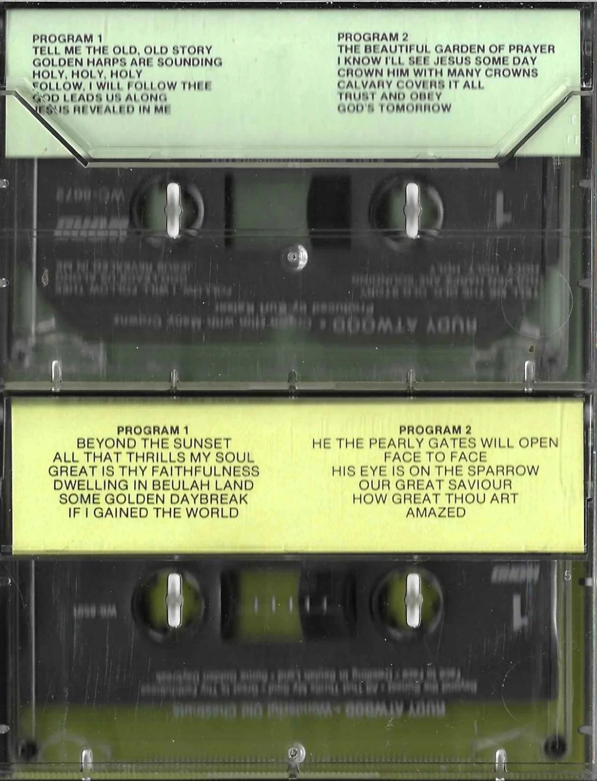 RUDY ATWOOD....."CROWN HIM & OLD CHESTNUTS"....AUTOGRAPHED......GOSPEL CASSETTES, изображение 2