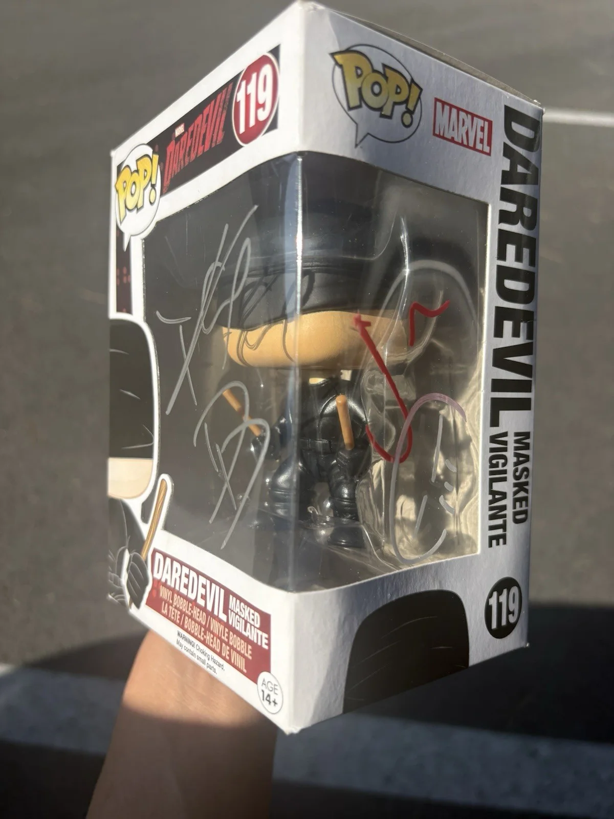 Charlie Cox — Charlie Cox Signed Daredevil Funko Pop Marvel Movie Autograph / Punisher Auto, изображение 2