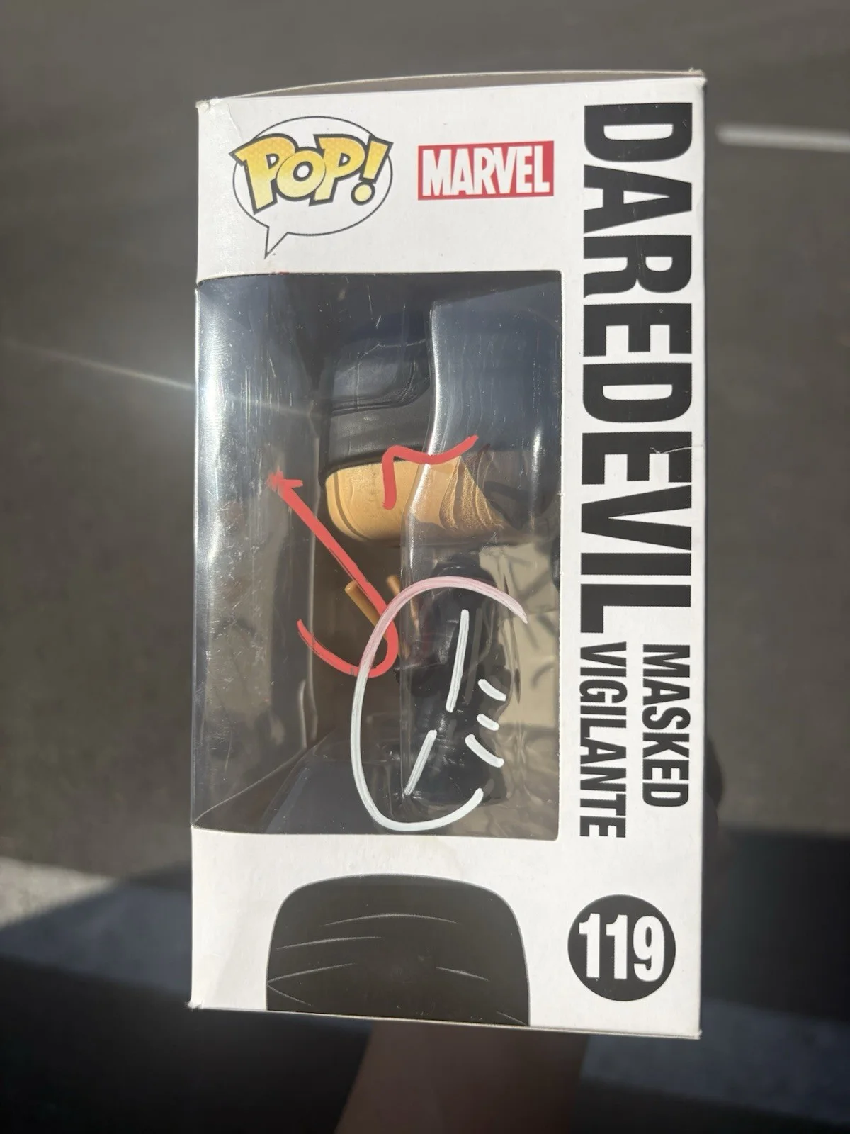 Charlie Cox — Charlie Cox Signed Daredevil Funko Pop Marvel Movie Autograph / Punisher Auto, изображение 3