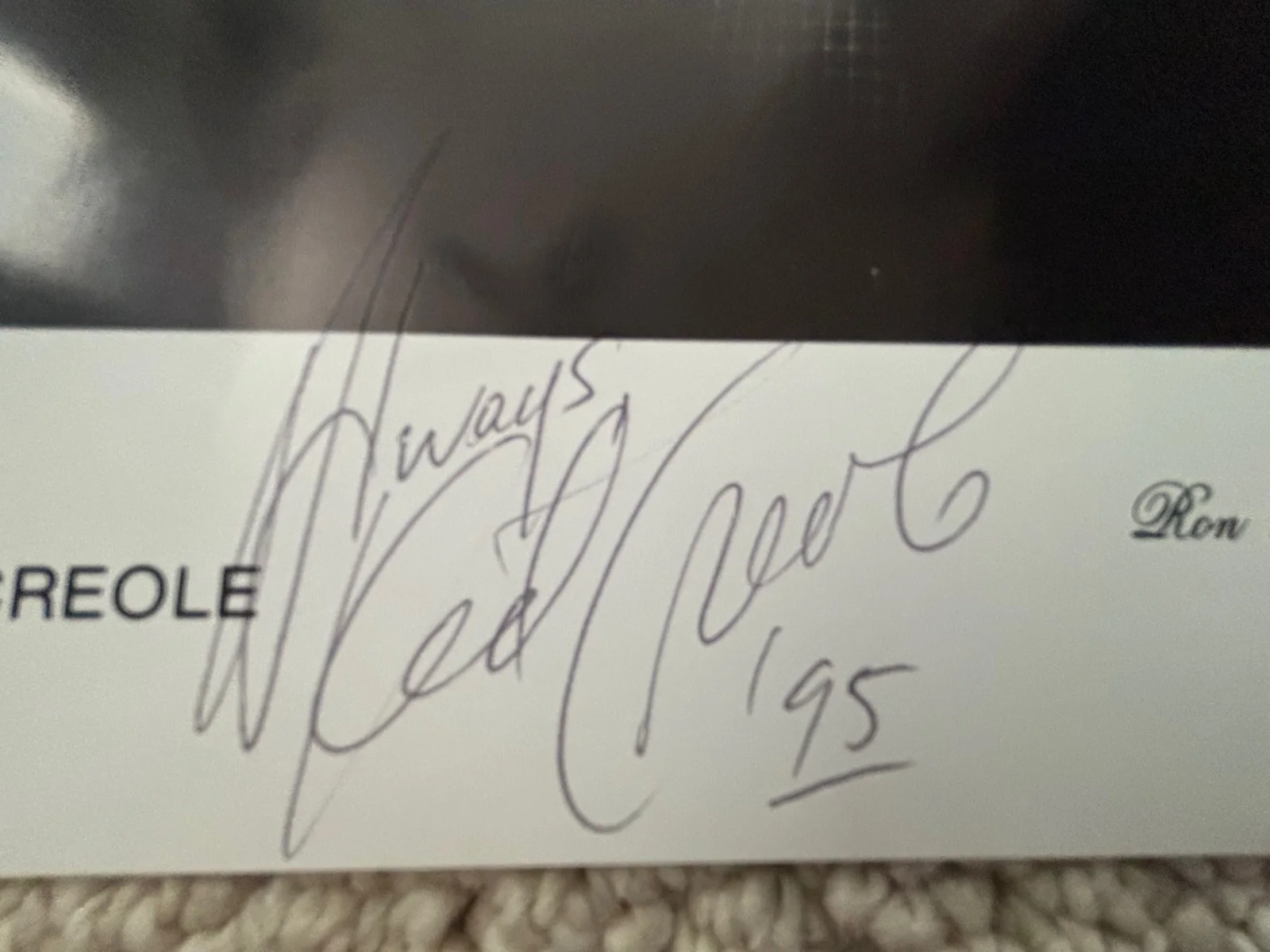 Kid Creole – Signed (8” x 10”) Autographed B/W photo, изображение 2