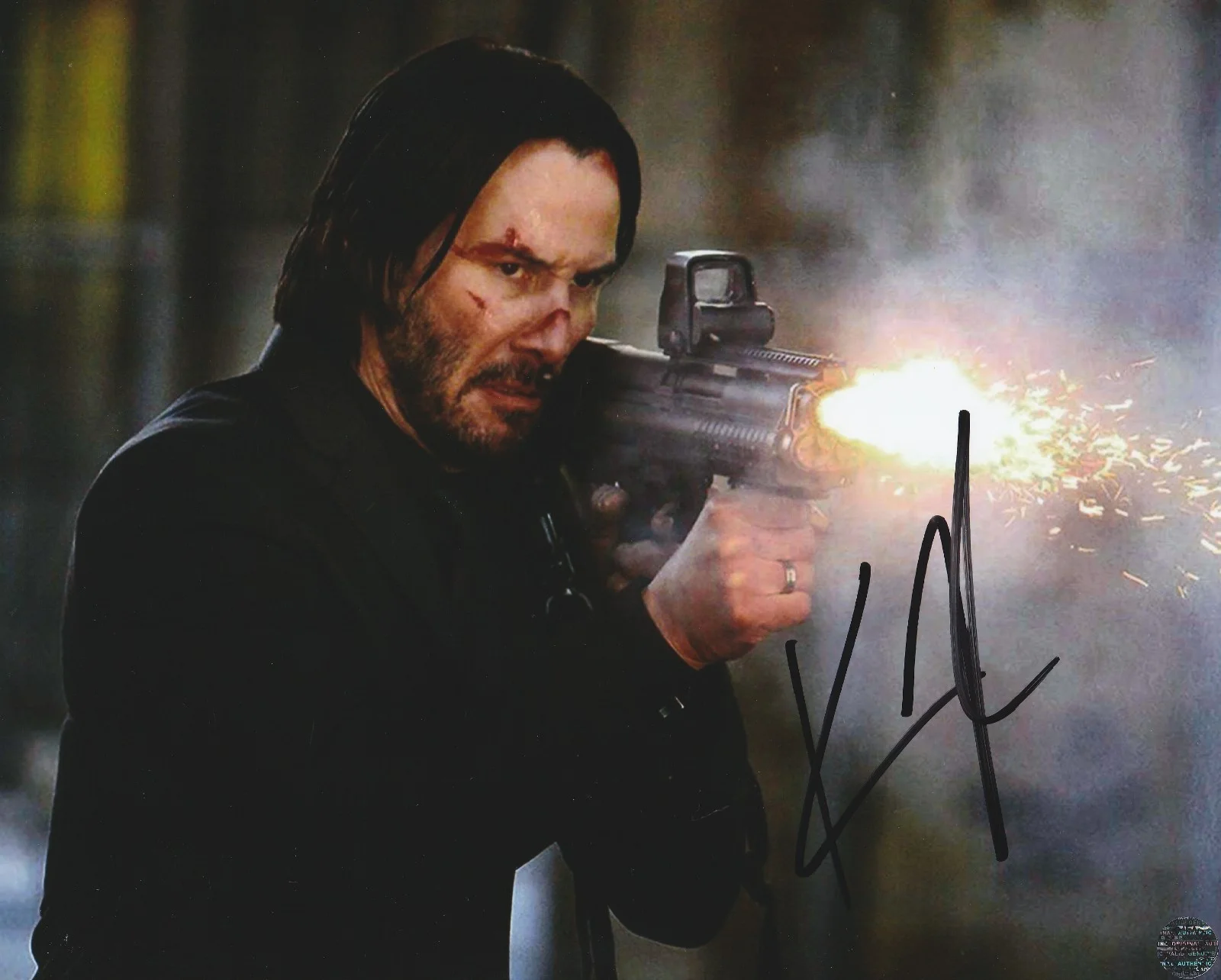 Keanu Reeves — Keanu Reeves Signed Autographed John Wick 8x10 Photo with COA/Matching Hologram