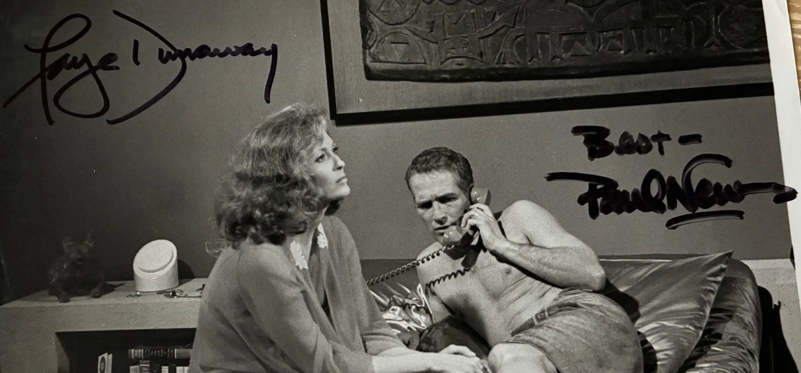 Paul Newman, Faye Dunaway — Paul Newman & Faye Dunaway Signed 8x10 The Towering Inferno Vintage Still, изображение 2