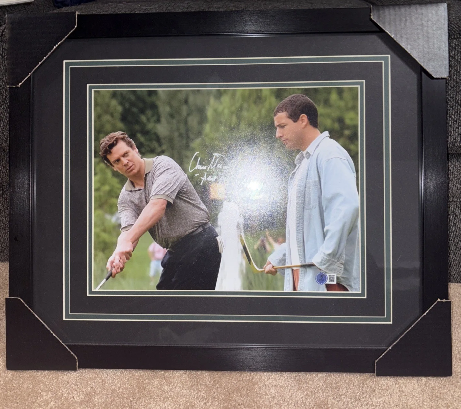 Christopher McDonald — Shooter McGavin Autograph And Inscription Framed 16x20 Poster