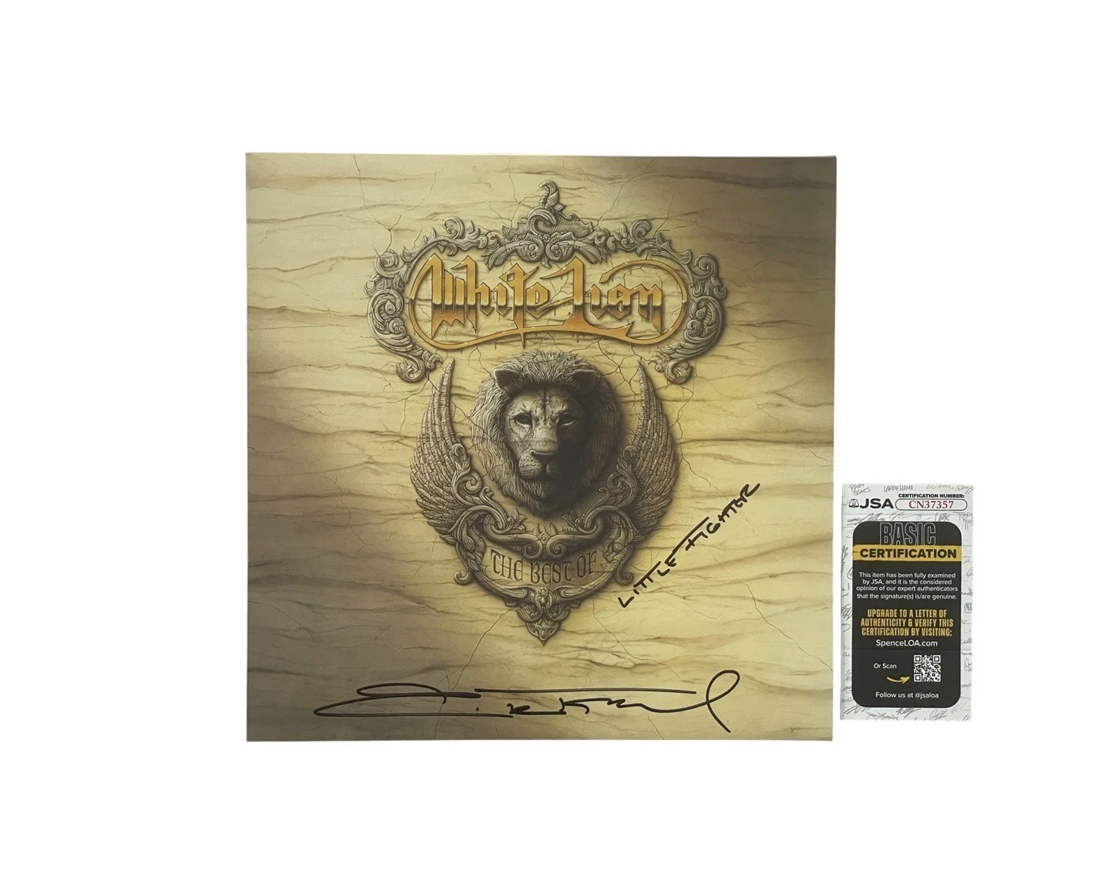 White Lion Autographed The Best Of Limited Edition Clear Vinyl Album Mike Tramp, изображение 2