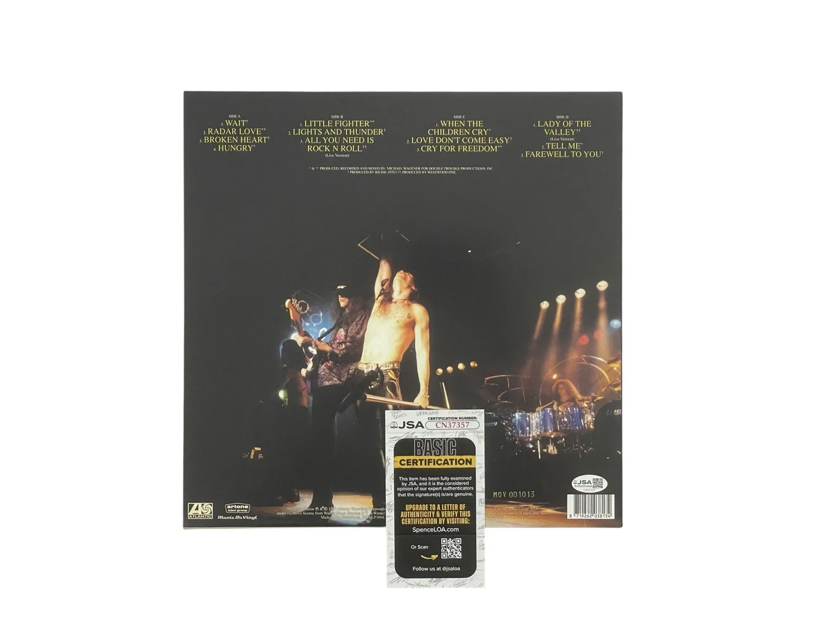 White Lion Autographed The Best Of Limited Edition Clear Vinyl Album Mike Tramp, изображение 3