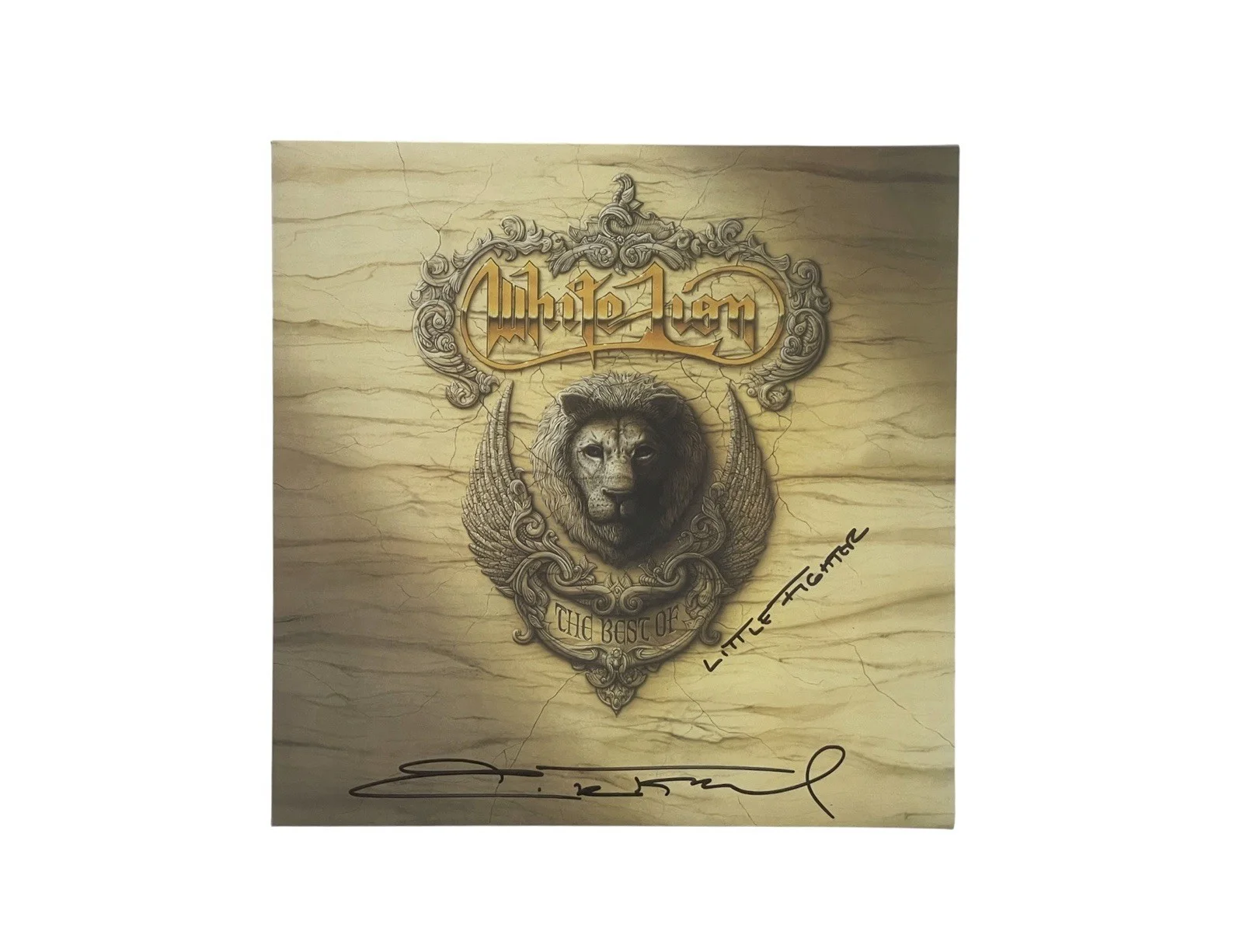 White Lion Autographed The Best Of Limited Edition Clear Vinyl Album Mike Tramp, изображение 5