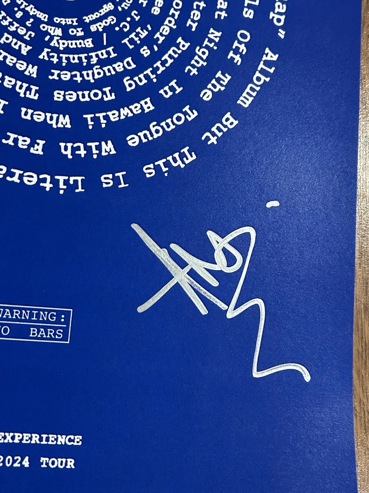Signed Andre 3000 VIP Poster 2024 tour outkast Autographed 12x18 rare official, изображение 2