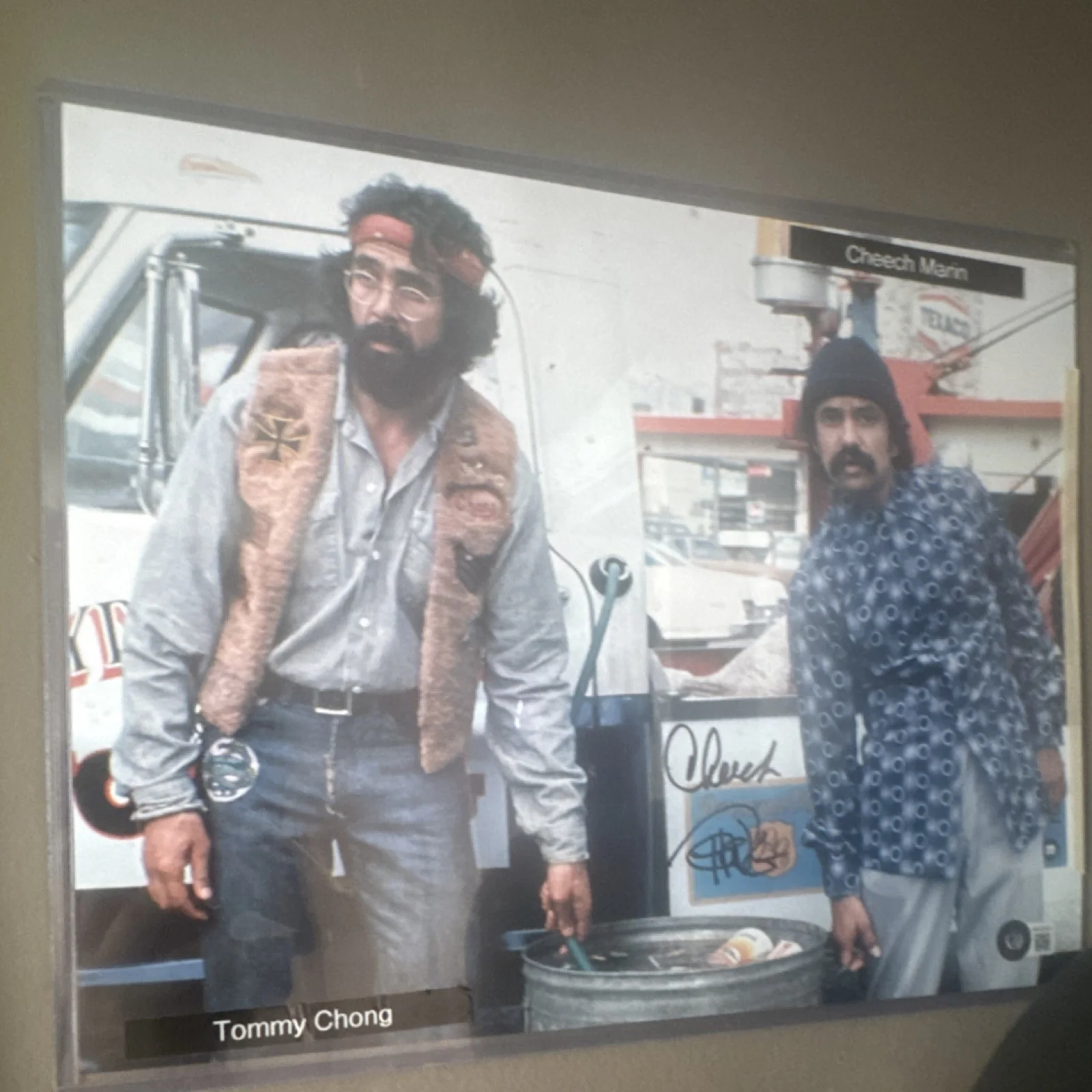 Tommy Chong; Cheech Marin — Tommy Chong & Cheech Marin Signed Movies Photograph Autograph Photo