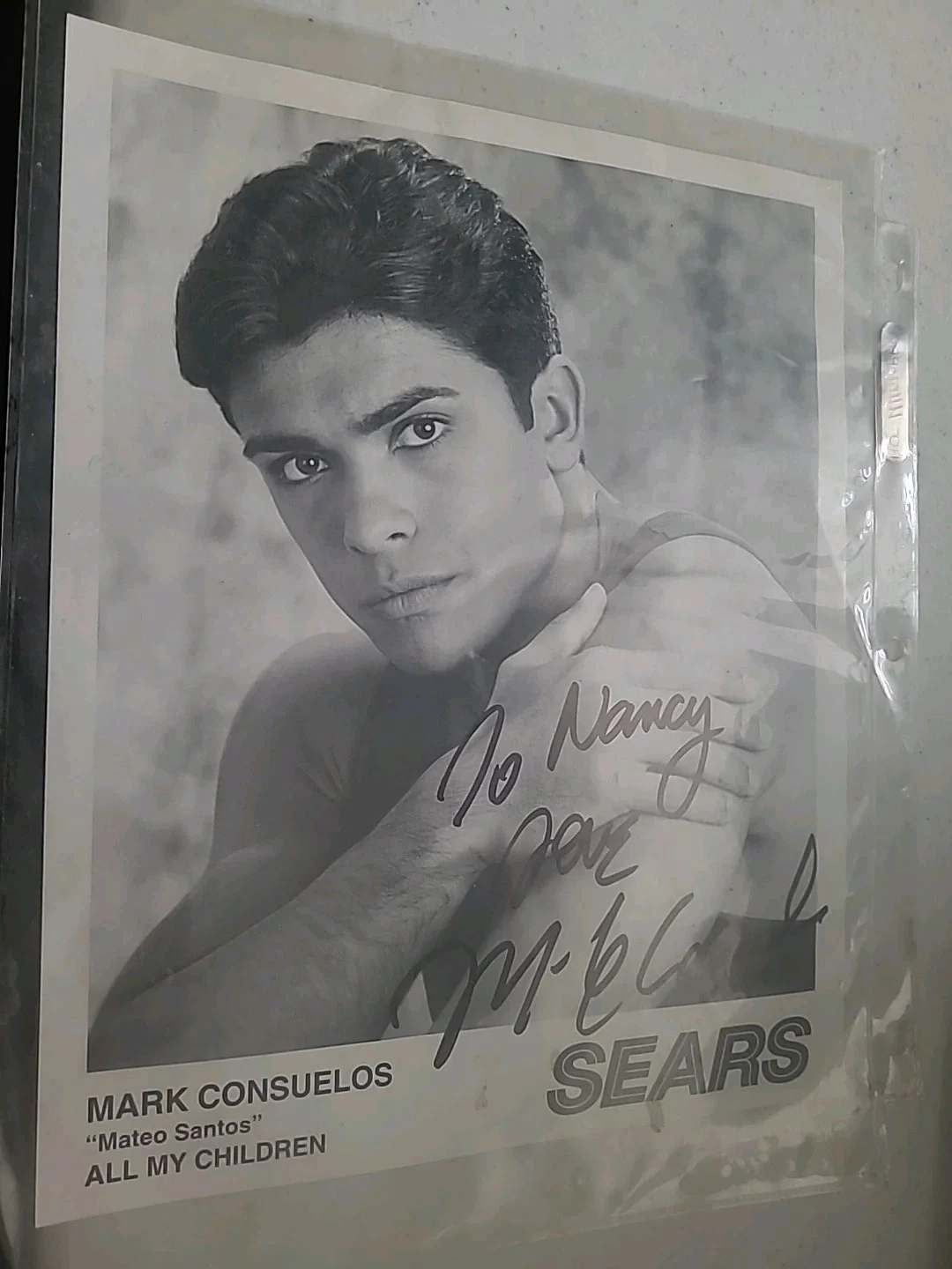 Mark Conseulos — Mark Consuelos Signed Sears Promo Photo All My Children Autograph COA Actor Pic, image 4
