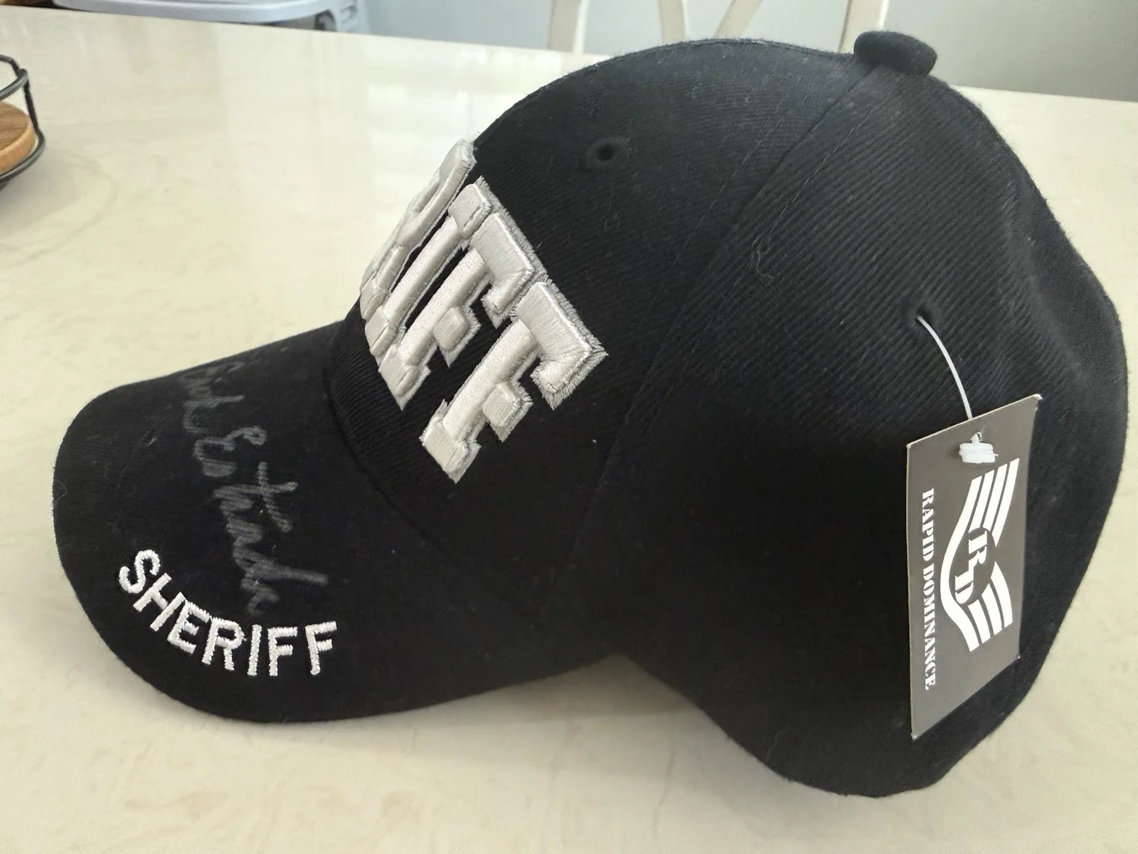 Erik Estrada Signed Sheriff Hat Cap Autographed, image 2