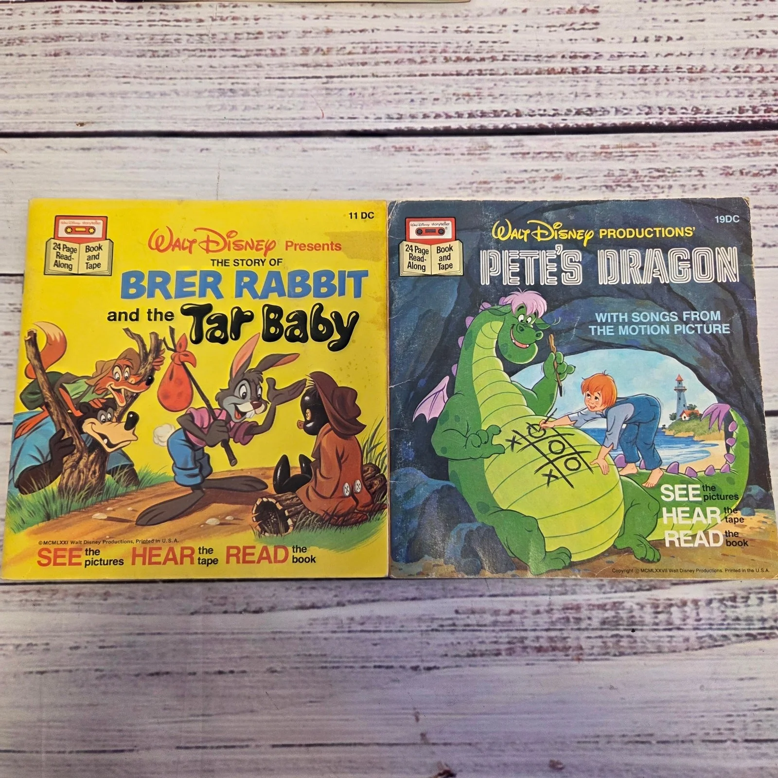 Vintage Disney See Hear Read 5 Book Lot w/2 Cassette Tapes, image 3