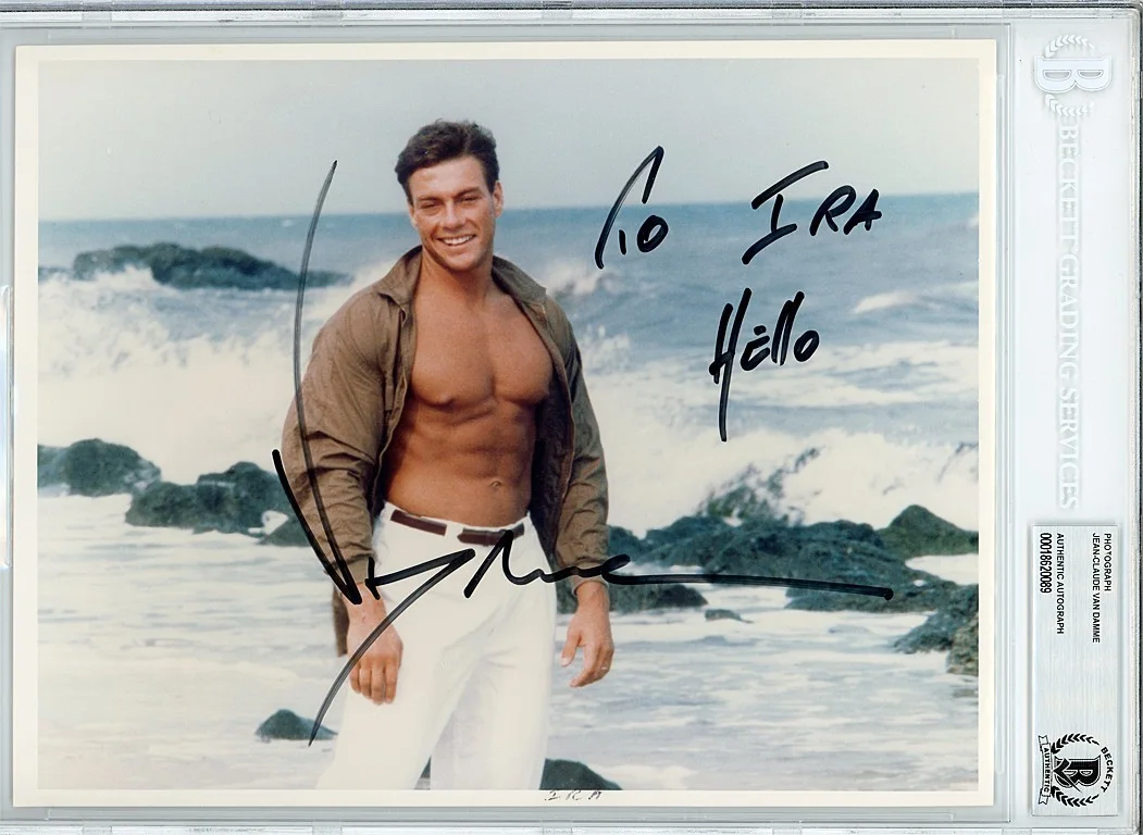 Jean-Claude Van Damme — 1990's -JEAN-CLAUDE VAN DAMME- BECKETT Signed/Autograph/Auto Vintage 8x10 Photo