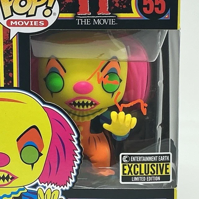 Tim Curry — Tim Curry Autographed Pennywise IT Limited Edition Blacklight Funko Pop OCCM, image 2