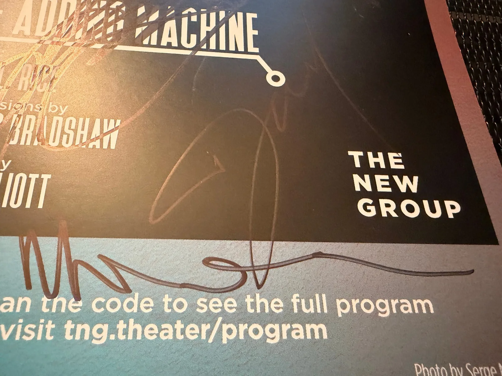 The Adding Machine Cast Signed Off Broadway Postcard 'Playbill' Jennifer Tilly +, image 4