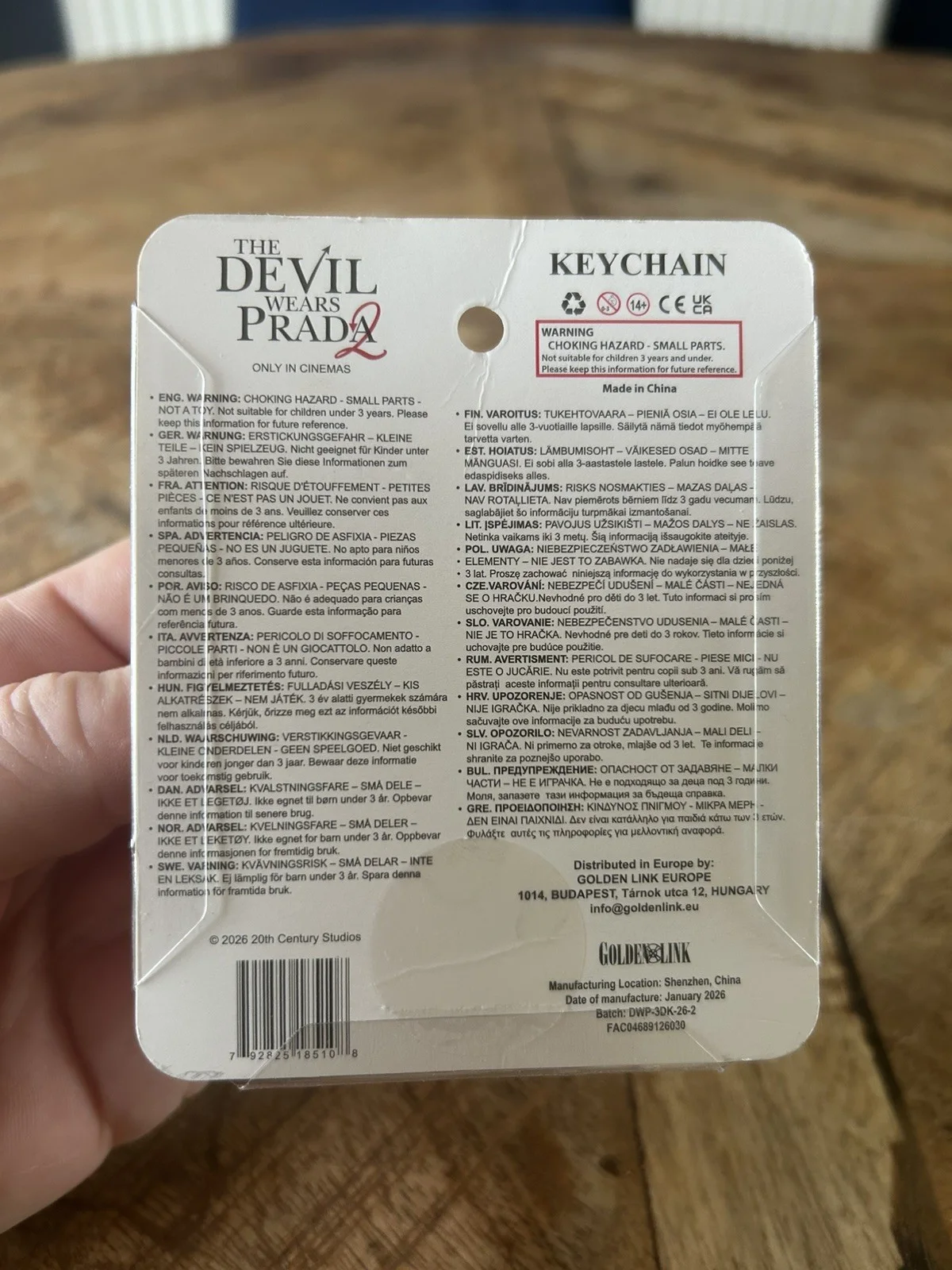 The Devil Wears PRADA 2 Movie Merchandise Heels Keychain Keyring, image 4