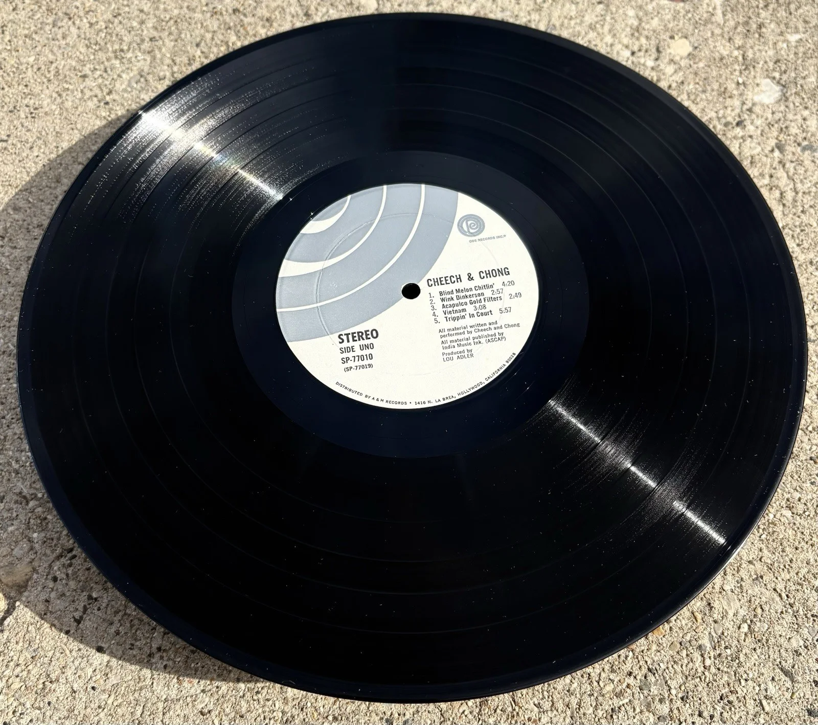 CHEECH AND CHONG SIGNED Vinyl JSA COA Self Titled, image 4