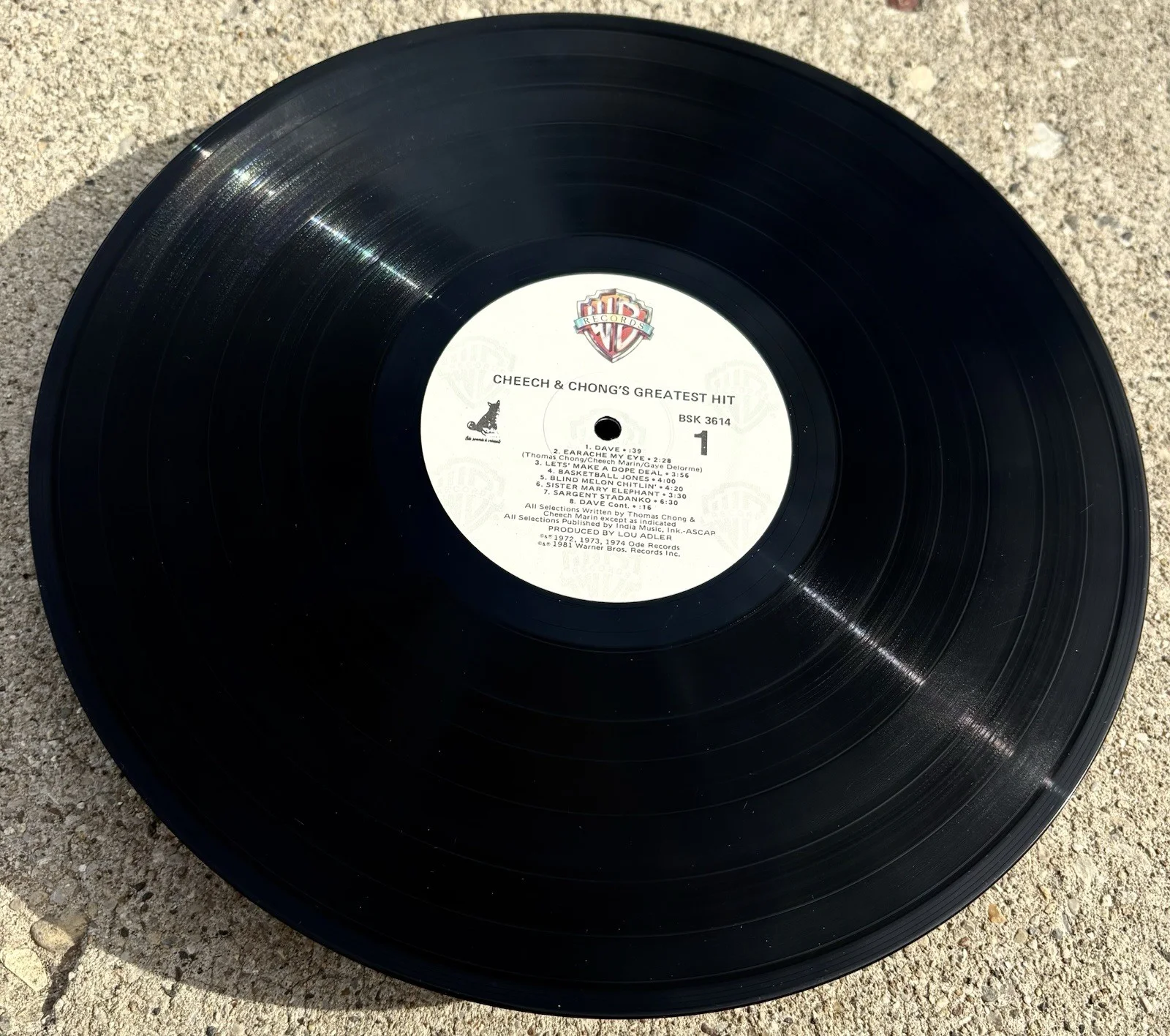CHEECH AND CHONG SIGNED Vinyl JSA COA Greatest Hit, image 4