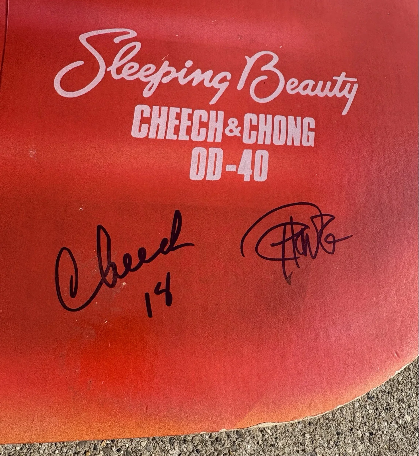CHEECH AND CHONG SIGNED Vinyl JSA COA Sleeping Beauty, image 3