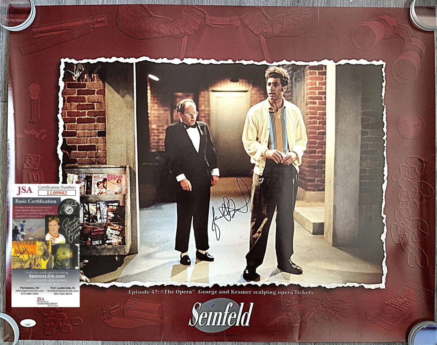 Jason Alexander — Jason Alexander Signed Seinfeld The Opera 22x28 Poster Exact Photo Proof JSA COA