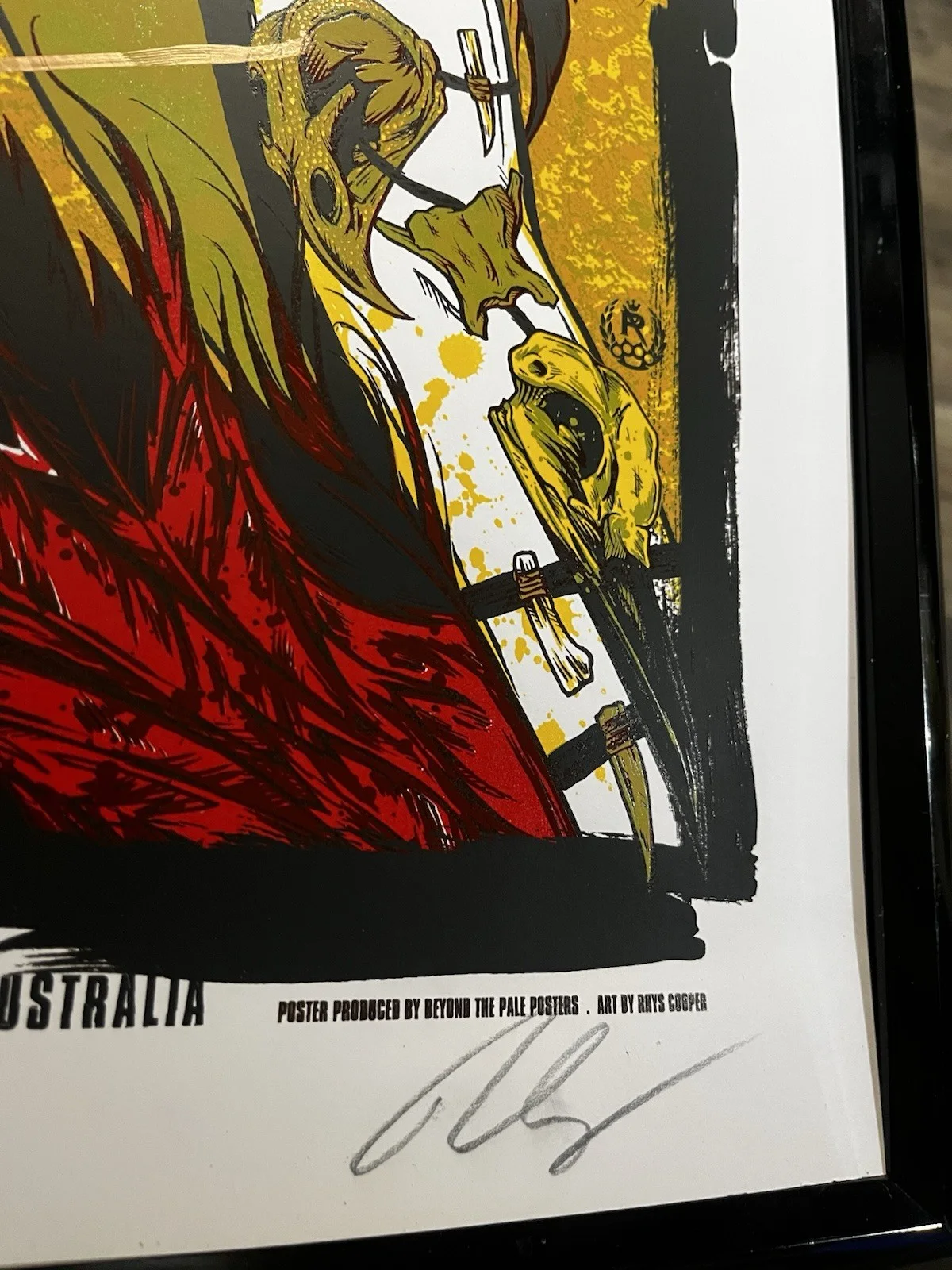 Autographed Queens Of The Stone Age 2011 Sydney, Australia Show Poster 43/200, изображение 5