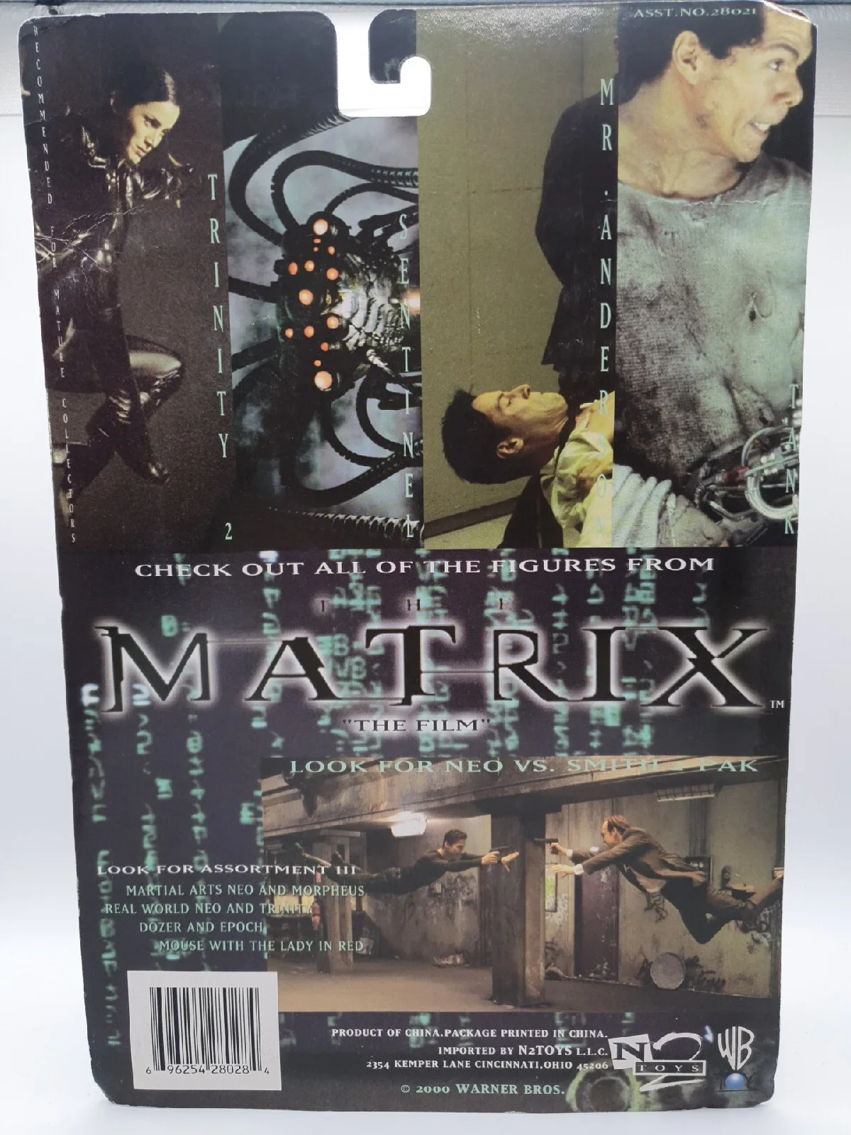 N2 TOYS LLC. 2000 Matrix 'The Film' Tank 6" Action Figure Boxed Warner Bros., изображение 5