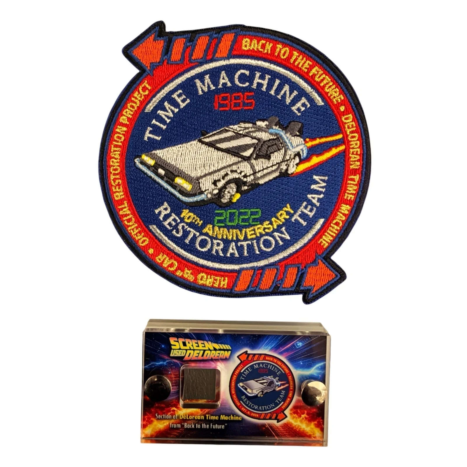 Back to the Future – Section of Screen Used DeLorean Interior Trim Mini Display, изображение 2