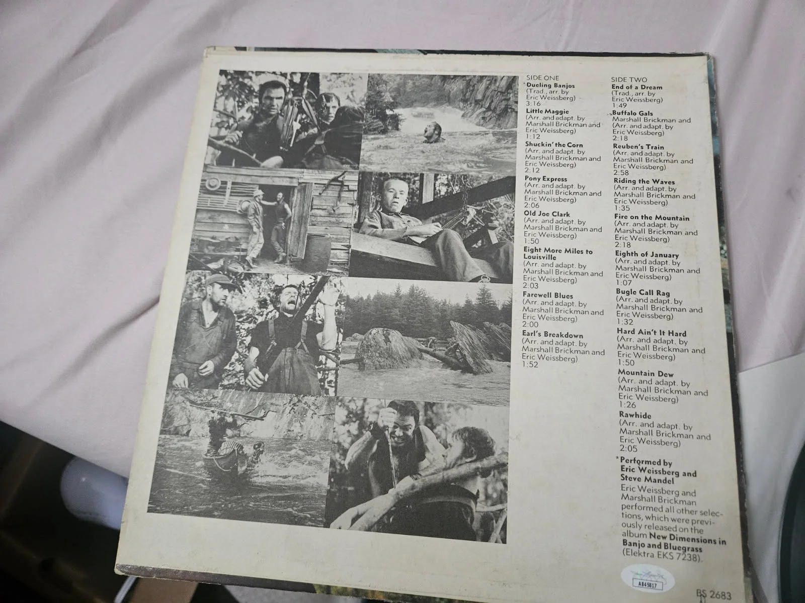 Billy Redden Banjoo Boy — Deliverance Banjo Boy Billy Redden autographed Dueling Banjo LP album JSA Cert, image 3