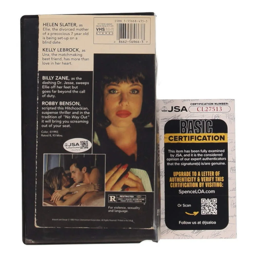 Helen Slater — Helen Slater Signed (JSA) "Betrayal of the Dove" VHS Cover Insert - Ellie West, изображение 2