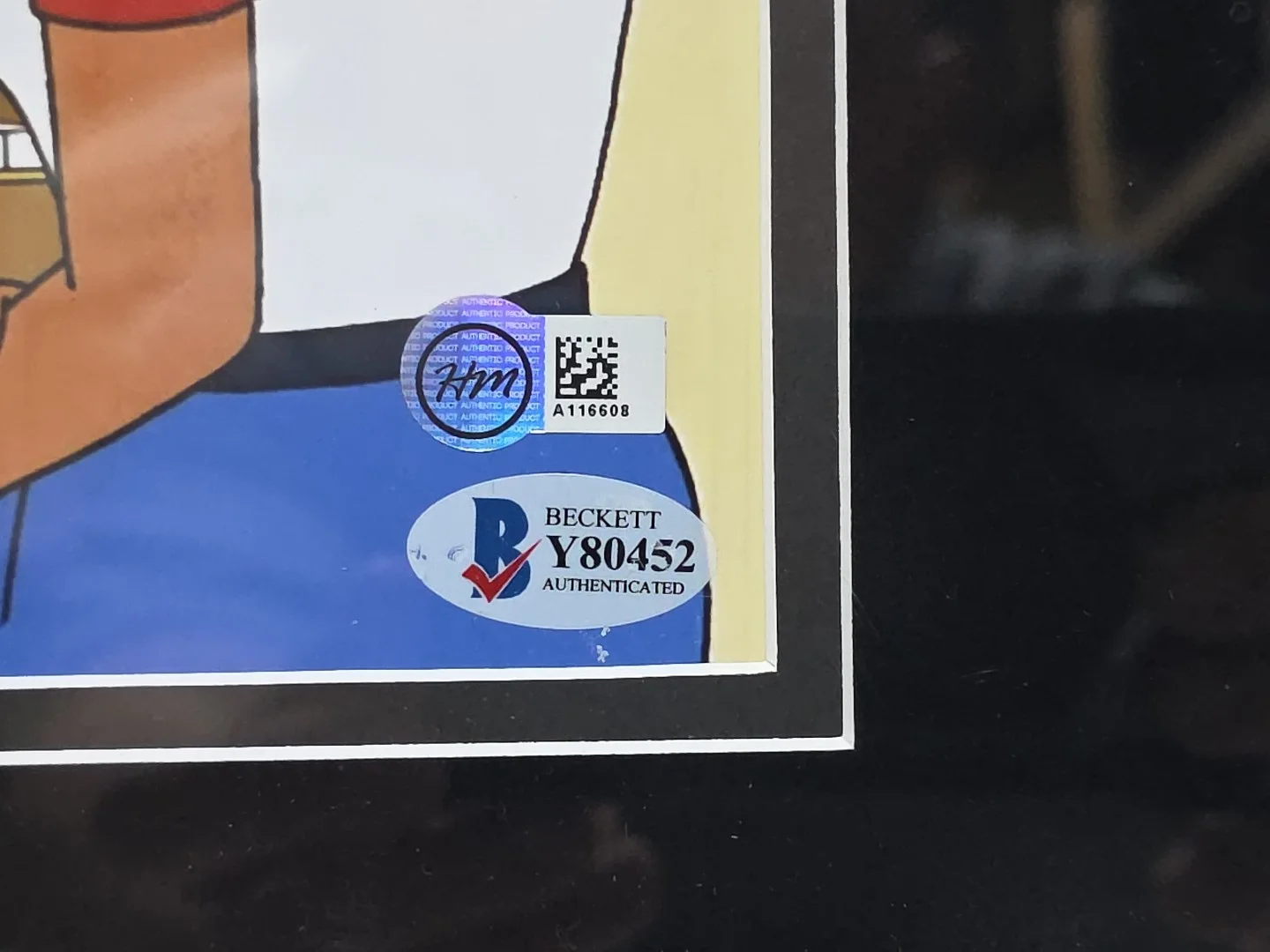 Bojack Horseman Lin-Manuel Miranda Signed Picture in Frame, image 3