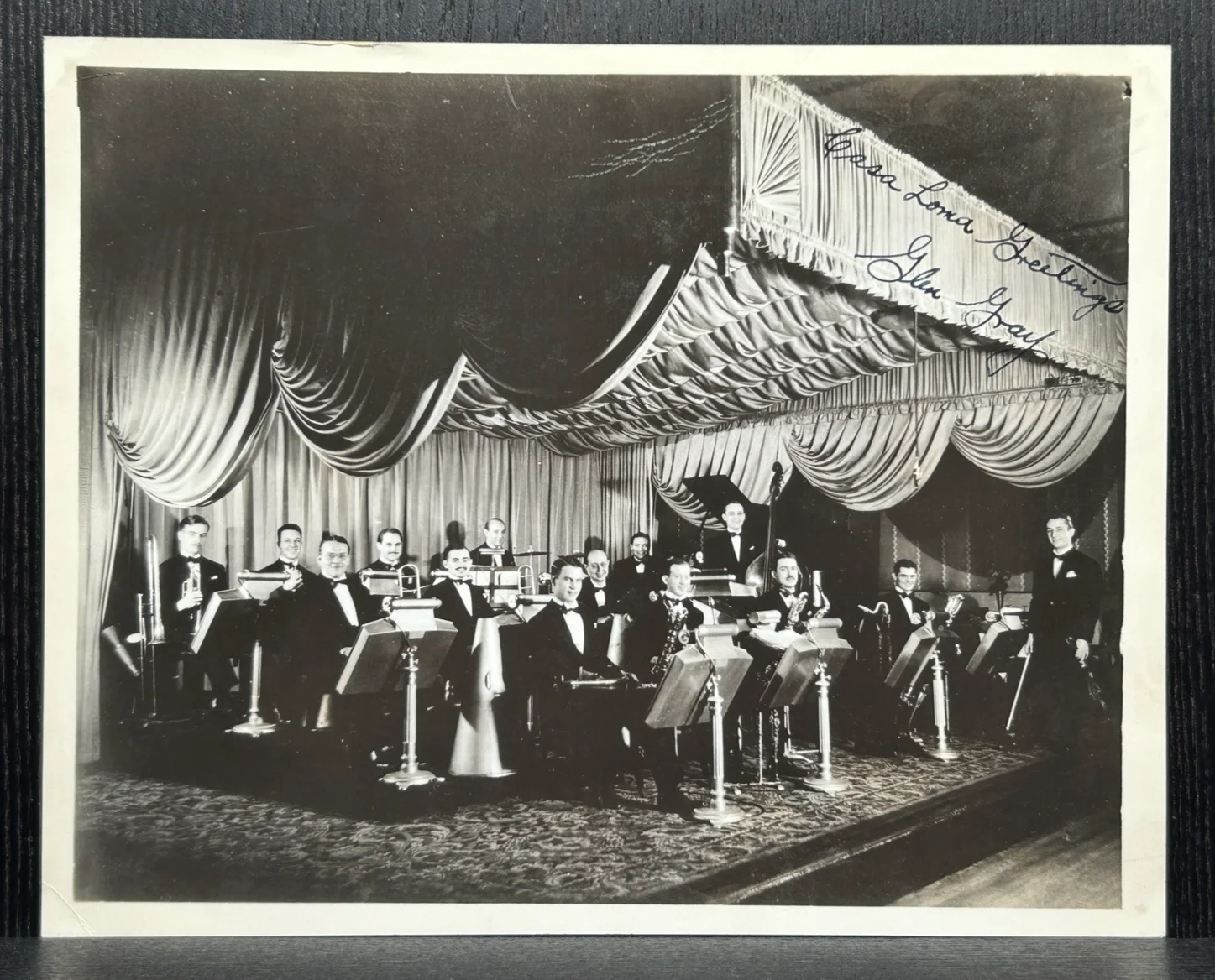 GLEN GRAY 1930s SIGNED PHOTO Original Autograph JSA Casa Loma Orchestra JAZZ, image 2