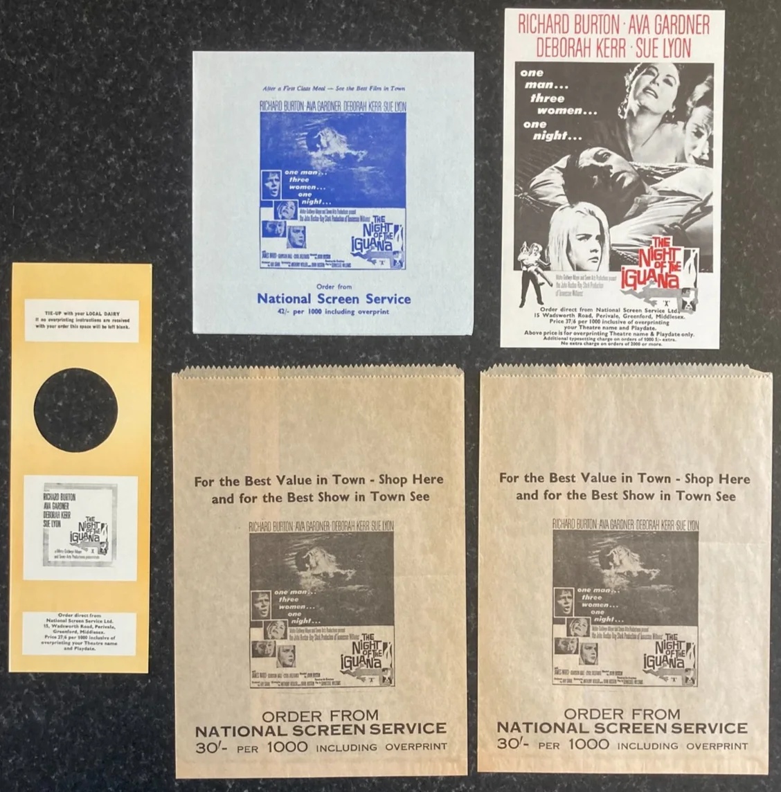 THE NIGHT OF THE IGUANA 1964 Original Movie UK Campaign PressBook & Promo Extras, изображение 4