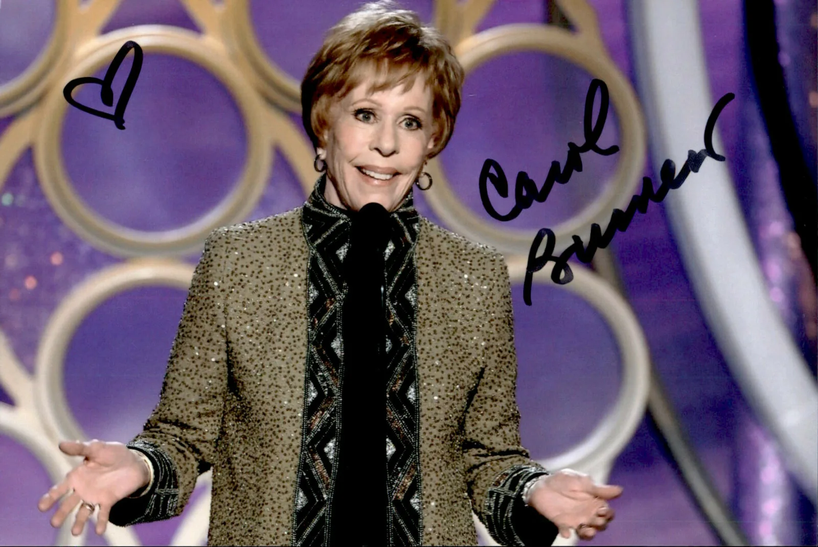 Carol Burnett — Carol Burnett Signed Autographed 4x6 Photo The Carol Burnett Show / Annie #8