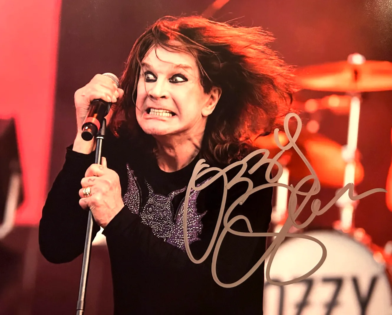 OZZY OSBOURNE Signed 8x10" Authentic Original Autograph GENUINE w/COA, image 3