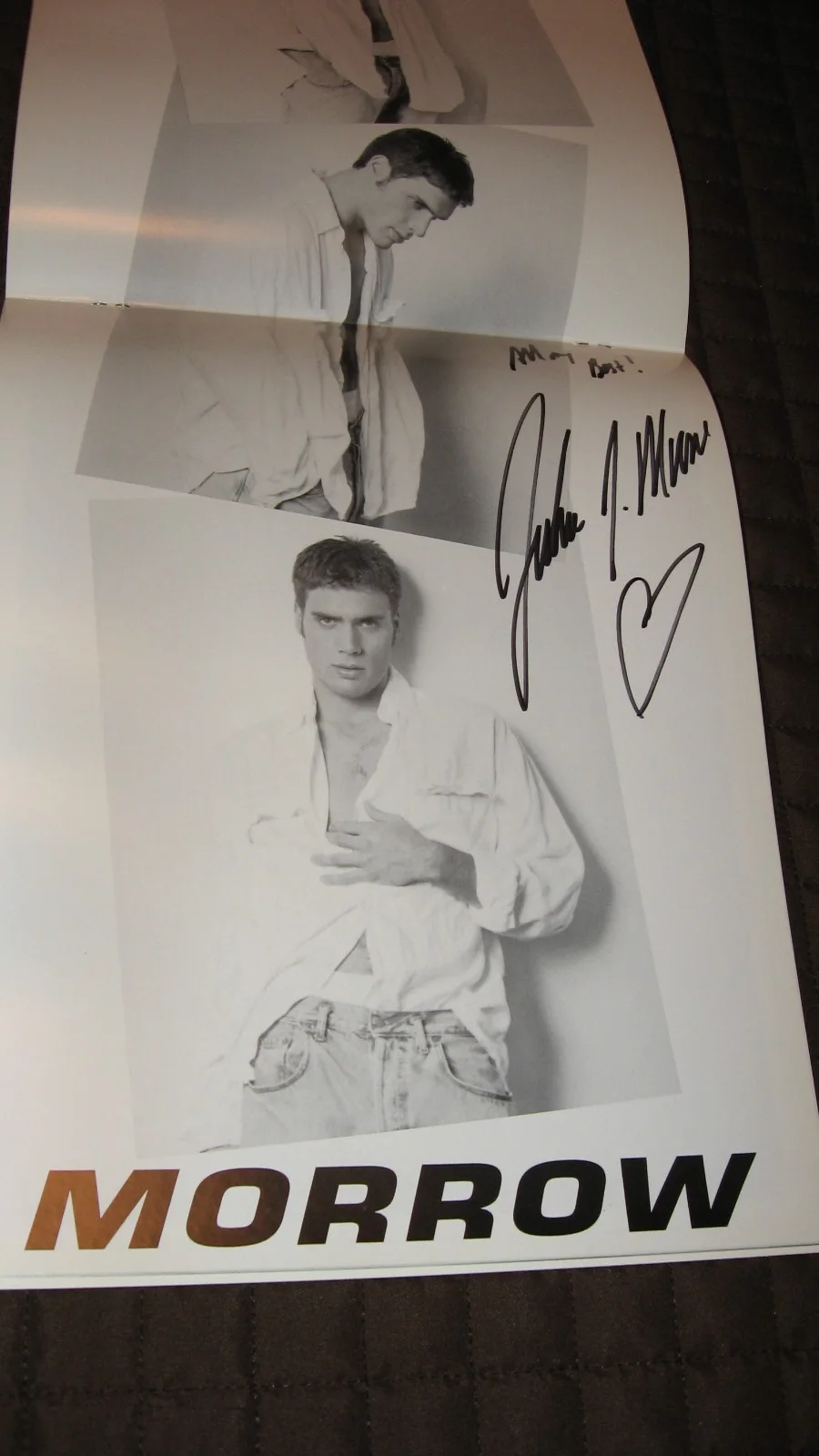 Joshua Morrow — Young & Restless Joshua Morrow Autographed Headshot Candid, Calendar & Clippings, image 5
