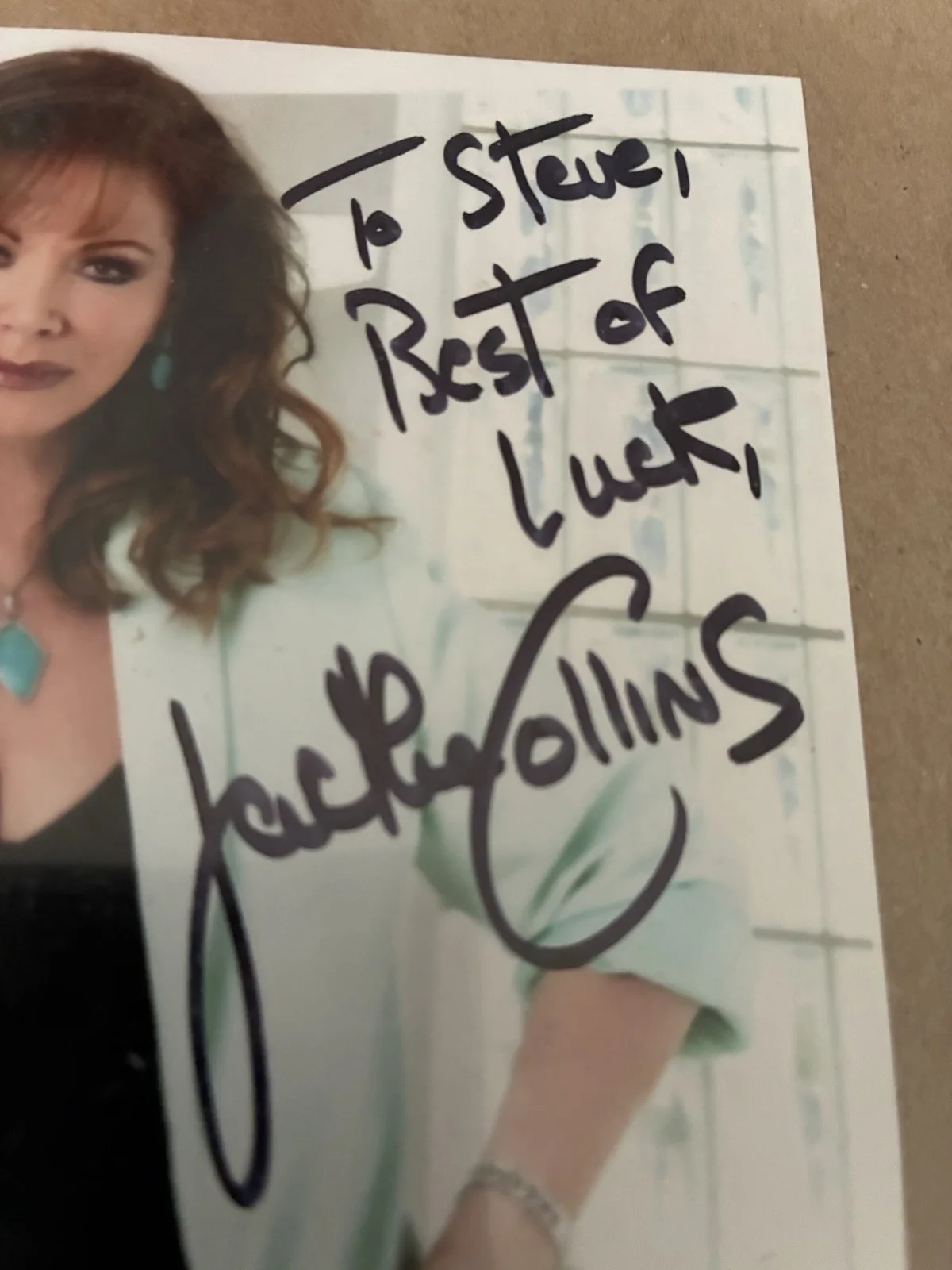 Jackie Collins Autographed Small Photograph. Novelist and Actress., изображение 2