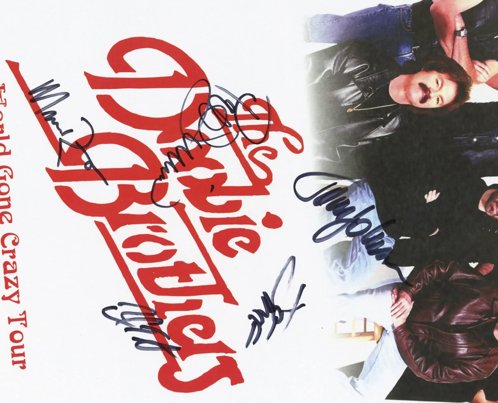 The Doobie Brothers autographed gig poster Mark Russo, John McFee +3, изображение 2