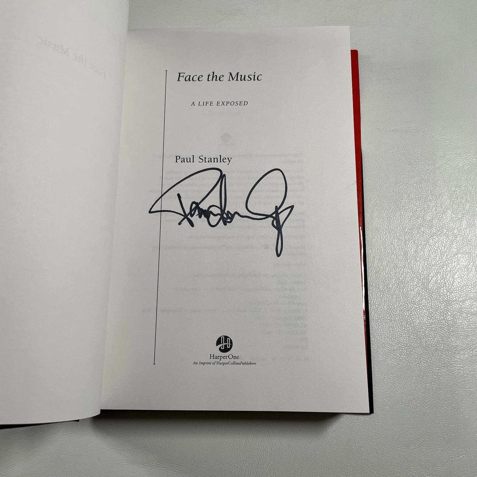Paul Stanley Signed Book Face The Music KISS Autographed 2014 1st Ed Rock Music, изображение 3