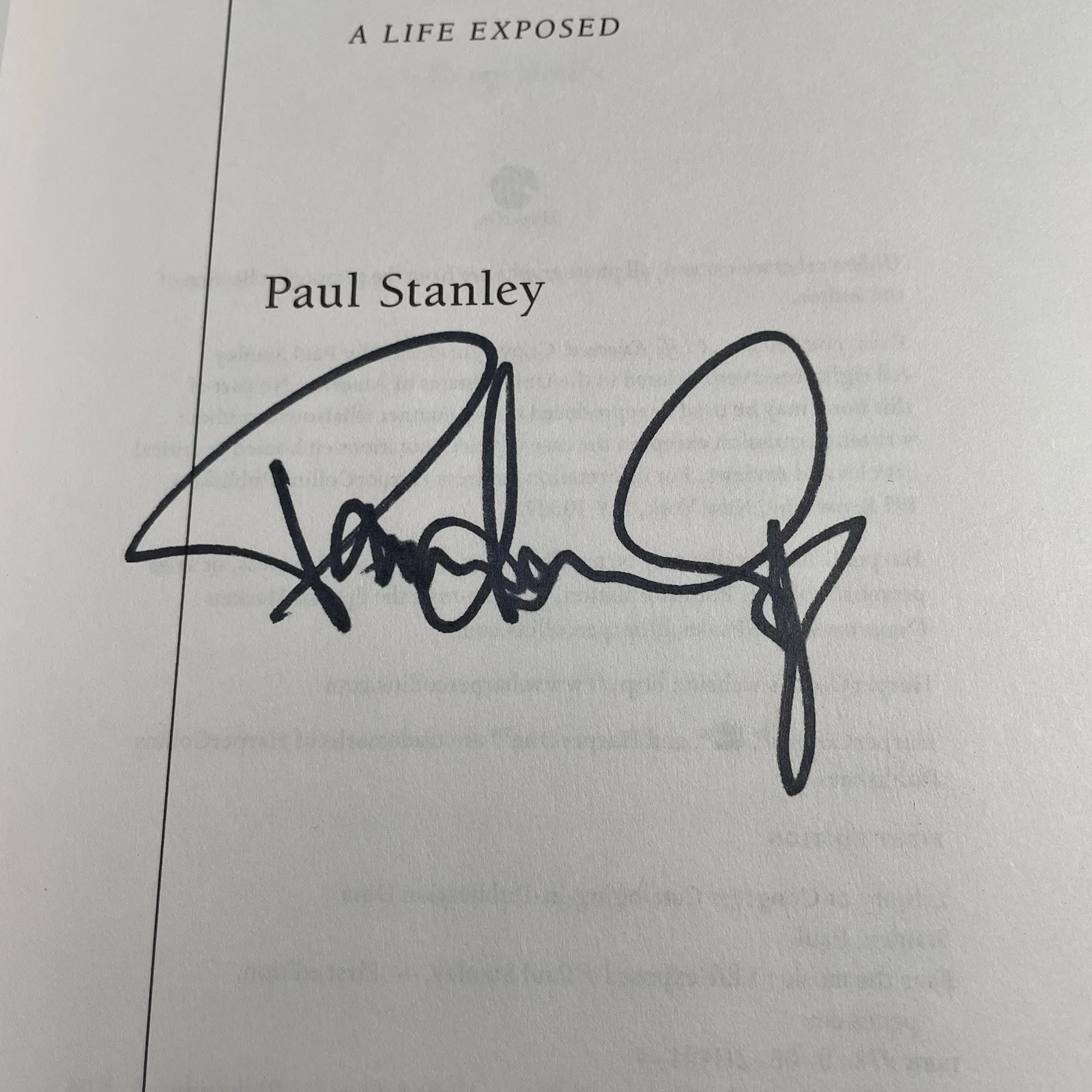 Paul Stanley Signed Book Face The Music KISS Autographed 2014 1st Ed Rock Music, изображение 4